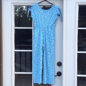 Tea Collection Tie Sleeve Jumpsuit - 12y